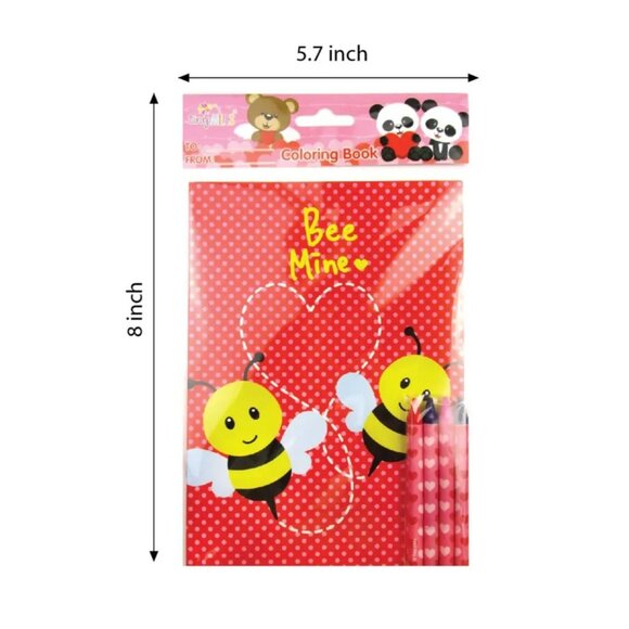 Tiny Mills Bee Mine Coloring Book Set With 3 Crayons - Picture 3 of 3